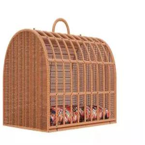 육각형강아지이동장 라탄 애견 이동장 유모차 강아지