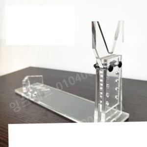 총기거치대 플라스틱 투명 디스플레이 지지대 보관 짧은 보관함 오거나이저 조절식 거치대