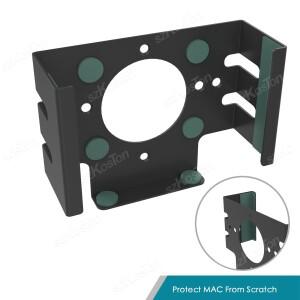 호환 2024 Mac 미니 M4 데스크탑 컴퓨터용 스탠드 아래 Pro PC 액세서리 모니터 뒤의 금속 마운트 홀더