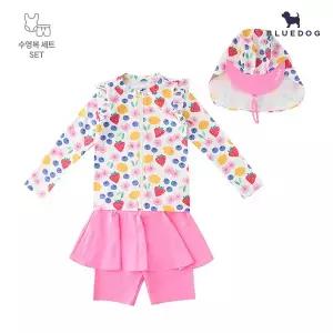 [블루독] 멀티 과일 전판 레쉬가드 세트_PK (2494062150)