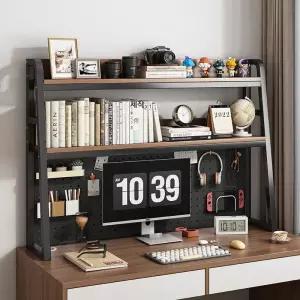 철제 책상 위 선반 모니터 책장 스틸 책꽂이 컴퓨터