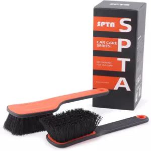SPTA 타이어 브러시 카펫 청소 2Pcs 휠 튼튼한 합성 칫솔 인체공학적 디자인 핸들 바닥 매트용 스크럽