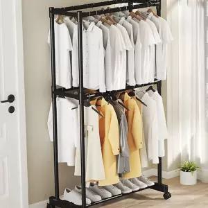 행거 이동식 더블 드레스룸 멀티 수납장 조립식 옷장 옷걸이