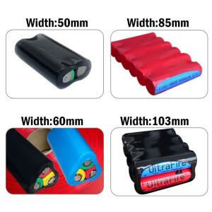 18650 배터리 수축 필름 PVC 열 튜브 폭 50mm 103mm 절연  케이스 케이블 슬리브 랩 DIY