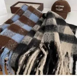 커플 체크 넥워머 숄 목도리 머플러 겨울