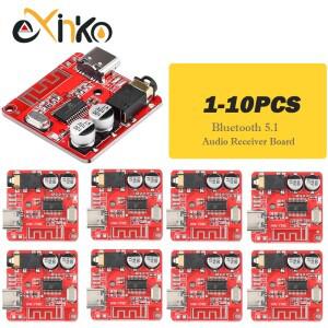 1-10PCS Bluetooth 오디오 수신기 보드 5.1 MP3 무손실 디코더 마이크로 USB 3.5mm 출력 증폭기 모듈 Type-