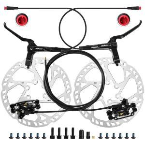 ZTZ eBike 유압 브레이크 세트, 160mm 로터, 2피스톤 2핀 파워오프 디스크 브레이크, 좌측 전면 950mm 우측 후면 1880mm 전기 자전거