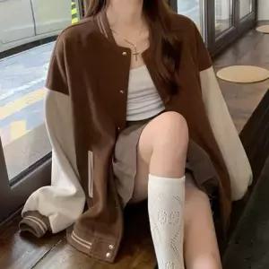 데일리 베이직 원컬러 여성 아우터 야구점퍼 LK-J020