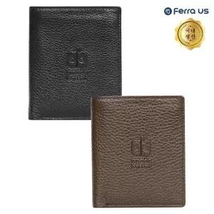 [알티피아]FU 아놀드바시니 남성 심플 소프트 소가죽 중지갑 CB