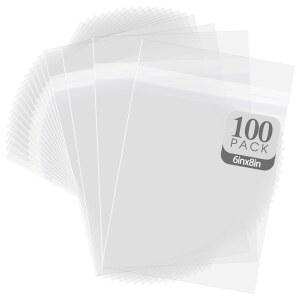 골든 스테이트 아트, 100팩, 무산 크리스탈 클리어 슬리브 보관 가방 6X8 아트 프린트, 사진 (가방 크기: 6 1/2 x 8 1/3 인치)