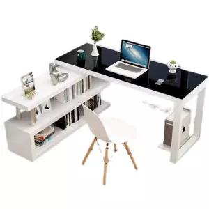 기역자 책상 책장 코너 고등학생 ㄱ자 학생 게이밍