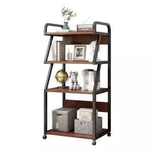 프린터선반 사무실 수납장 이동식 복합기 프레임 호두색