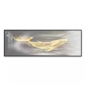 고래 그림 물고기 복도 발광 액자 캔버스 럭셔리 거실