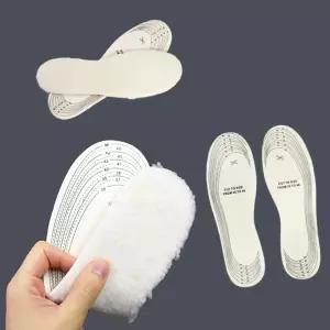 보온 운동화 깔창 양털 인솔 따뜻한 군인화 신발