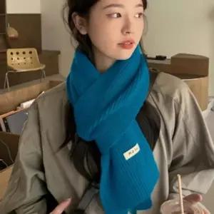여성 니트 머플러 겨울 골지 두꺼운 목도리