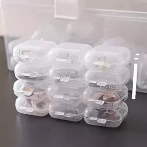 [에이치플러스몰]비즈 반지 알약 액세서리 보관 정리 투명 케이스