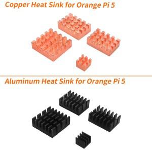 오렌지 Pi 5 방열판 구리 알루미늄 합금 라디에이터 수동 냉각 키트 싱글 보드 컴퓨터