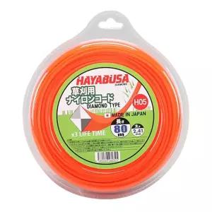 예초기 날 끈 줄날 나일론 커터 4각 2.4 x 80M 일제 다이아몬드 타입 제초 잔디깎이