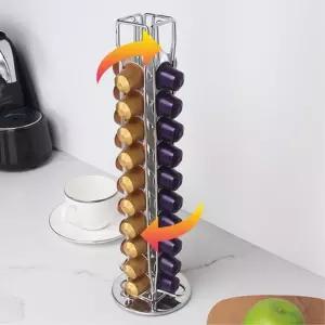 커피캡슐 디스펜서 자동 회전형 홈카페 정리대 탕비실 호환 진열대