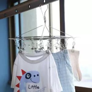 튼튼한 빨래걸이 베란다 양말 집게 아파트 세탁 용품 천장 고정형