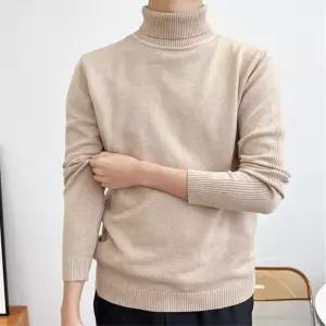 간절기 얇은 남성 반목 니트티 목폴라티 터틀넥 출근룩 이너 따뜻한