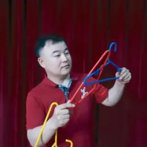마술 도구 링 연결형 삼색 옷걸이 조작용 소품