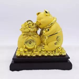 복주머니 황금 돼지 저금통 (쓰리몰) 장식품 개업선물