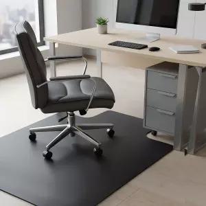 Nuanchu 사무실 의자 매트 하드우드 및 타일 바닥 48인치 x 36인치 헤비 듀티 컴퓨터 게임 가정 게임용