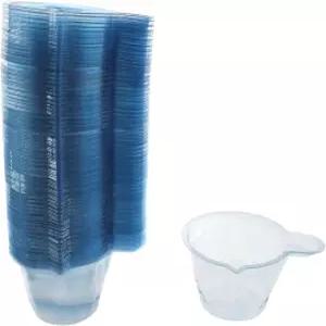 RLECS 100개 40ml 투명 디스펜서 일회용 혼합 플라스틱 컵 에폭시 팔레트 믹싱