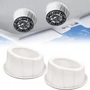 리코일 USP65W 6.5인치 스피커 포드 쌍 범용 앵글 박스 개스킷이 장착된 표면 장착 해병대 UTV 보트 RV