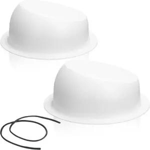 Amylove 2Pcs 범용 앵글 스피커 인클로저 박스 포드 표면 장착 및 고무 스트립 6.5인치 또는 소형 커스텀