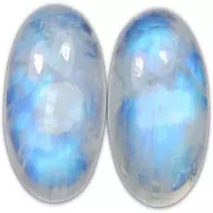 마이힐링월드 타원형 블루 파이어 레인보우 문스톤 AAA 퀄리티 내추럴 캘리브레이션 12x16mm 카보숑 루즈