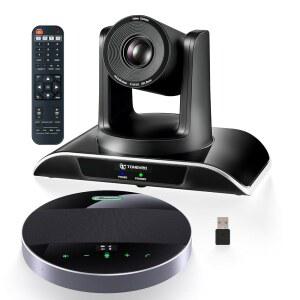 20배 줌 회의실 카메라 시스템 TONGVEO 올인원 비디오 및 오디오 회의 광학 USB3.0 HDMI PTZ 대규모 회의실용 마이크 번들 포함 컨퍼런스 스피커