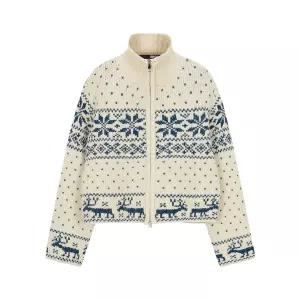 BNX 노르딕 눈꽃 투웨이 집업 가디건 BX3CD002L0