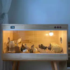 고슴도치집 햄스터 토끼 고슴도치 사육장 투명 햄스터집