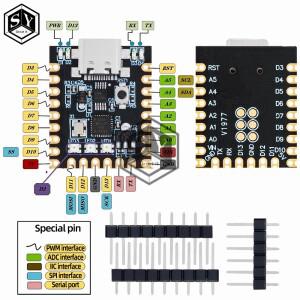 Arduino nano mini 초소형 typec 개발 보드 atmega328p 칩 ch340 직렬 포트용