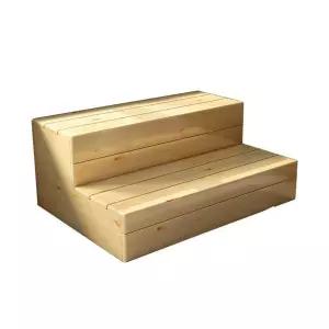 원목 발판 정원 베란다 스텝 디딤석 나무계단 발받침대 입구