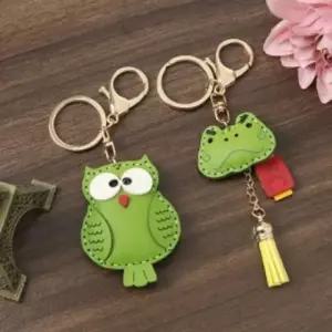 열쇠고리 티니키링 자동차열쇠고리 애니멀 2종세트 자동차키홀더 개구리 부엉이와