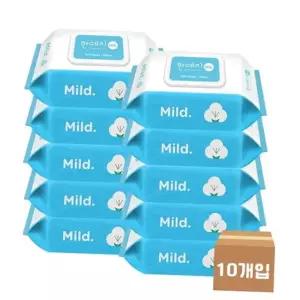물티슈 캡형 한예지)휴마일드물티슈(캡형/100매)-박스(10개입)