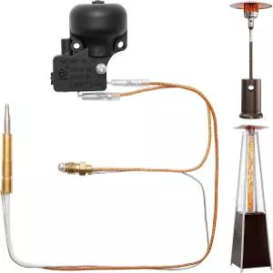 실외 히터 교체 부품 열전대 및 틸트 스위치 수리 키트 덤프 원형 스탠드업 피라미드 파티오 안전 보호