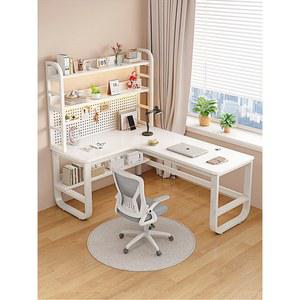 ㄱ자 책상 L형 서재 코너형 소나무 1인용 책장 테이블