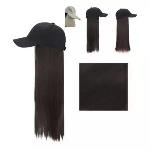 일체형 생머리 모자 가발 통가발 패션 긴머리