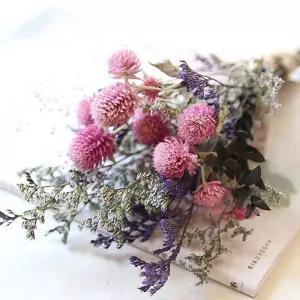 미니꽃다발 천일홍과 미스티블루 선물 꽃