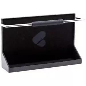 벨트 클립 펠트 안감이 있는 충격 저항 ABS 고무 롤러 잠금 장치가 카세트 플레이어 홀더 검은색