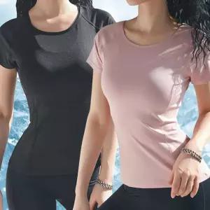 요가복 1+1 필라테스옷 여성 반팔 상의 커버업 운동복