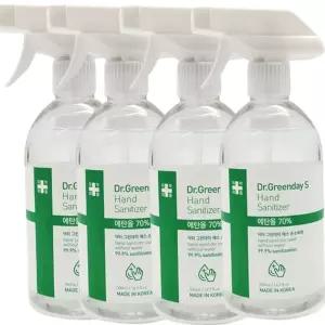 손소독제 스프레이 닥터그린 에탄올70% 500ml 4개