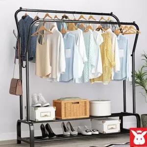 옷걸이거치대 옷방 원룸 철제수납 행거 스