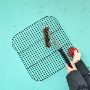 석쇠 청소 BBQ 그릴 전기냄비 쇠솔 캠핑