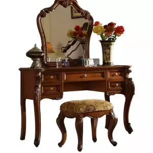 공주화장대 우드 화장대 세트 서랍장 콘솔 엔틱