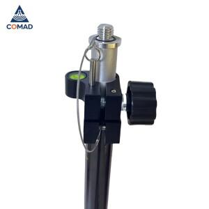 Foif 측량 GNSS 탄소 섬유 질감을 위한 2.2M 텔레스코픽 프리즘 GPS 폴 RTK 막대